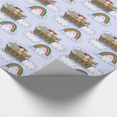 Noah's Ark Baby shower Cadeaupapier (Hoek)