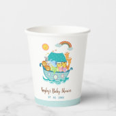Noahs Ark Baby shower Doop 1e Verjaardag Papieren Bekers (Voorkant)