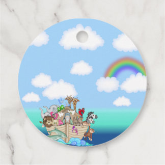 Noah's Ark Baby shower Favoriet Bedankjes Labels
