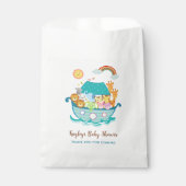 Noahs Ark Baby shower Favoriser Sacs Garçons Perso (Devant)