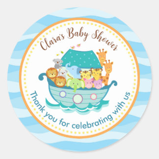 Noah's Ark Baby shower Gepersonaliseerd Stickers