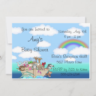 NOAH'S ARK Baby Shower Invitations Faire-part