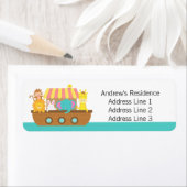 Noah's Ark, Baby shower mignon étiquettes d'adress (En situation)