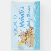 Noah's Ark Baby shower Party Spandoek (Verticaal)