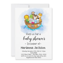 Noah's Ark Baby shower Uitnodiging