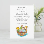 Noah's Ark Baby shower Uitnodiging (Staand voorkant)