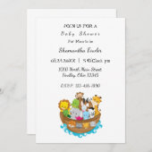 Noah's Ark Baby shower Uitnodiging (Voorkant / Achterkant)