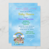 Noah's Ark Baby shower Uitnodiging (Voorkant / Achterkant)
