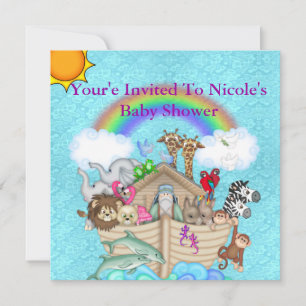 Noahs Ark Baby shower Uitnodiging