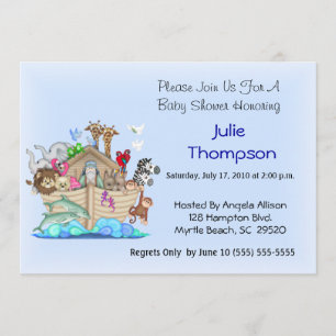 Noah's Ark Baby shower Uitnodiging