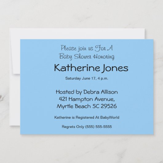 Noah's Ark Baby shower Uitnodiging (Achterkant)