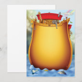 Noah's Ark Baby Shower-uitvindingen Kaart (Voorkant / Achterkant)