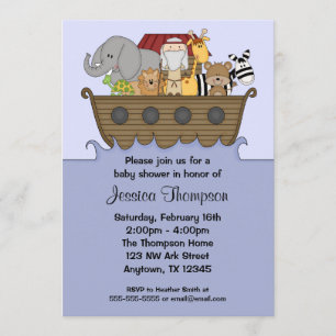 Noah's Ark Baby Shower-uitvindingen Kaart