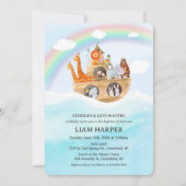 Noah's Ark Baptism uitnodiging (Voorkant)