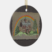 Noah's Ark Barn Keramisch Ornament (Rechts)