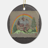 Noah's Ark Barn Keramisch Ornament (Links)