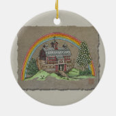 Noah's Ark Barn Keramisch Ornament (Achterkant)
