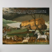Noah's Ark Bible Scripting Standard Artwork Print (Voorkant)