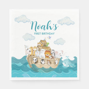 Noah's Ark Birthday Napkins Servet