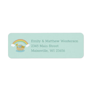 Noah's Ark Boho Baby shower Etiket