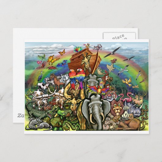 Noah's Ark Briefkaart (Voorkant / Achterkant)