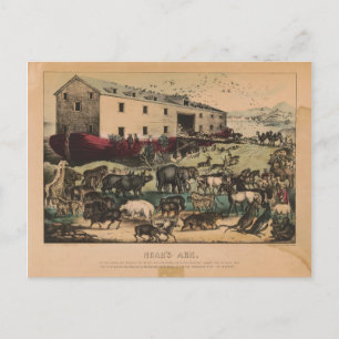 Noah's Ark by Currier & Ives (1868-1878) Briefkaart