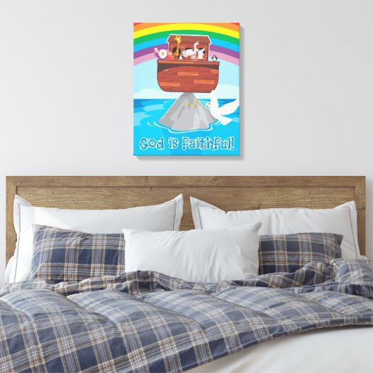 Noah's Ark Canvas Afdruk (Insitu (Slaapkamer))