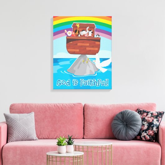 Noah's Ark Canvas Afdruk (Insitu (Woonkamer))