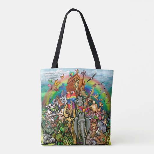 Noah's Ark Canvas tas (Achterkant)