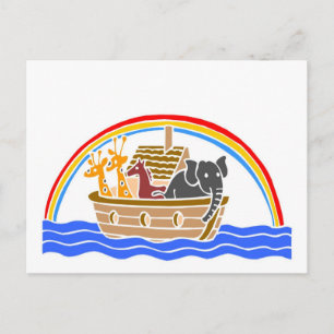 Noah's ark Christelijk kunstwerk_4 Briefkaart