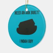 Noah's Ark Christelijk Pun Keramisch Ornament (Links)