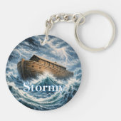 Noah's Ark Customizable Keychain (Achterkant)