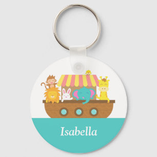 Noah's Ark, Cute Animals voor kinderen Sleutelhanger