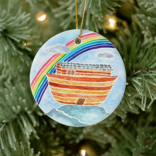 Noah's ark/de regenboogJesse Tree Advent Ornament (Boom)