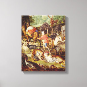 Noah's Ark, detail van de rechterkant Canvas Afdruk