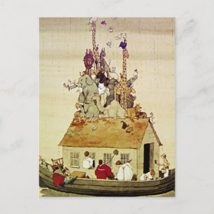 "Noah's Ark" door W Heath Robinson Briefkaart