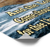 Noah's ark en gebed poster (Hoek)