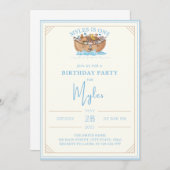 Noah's Ark First Birthday Kaart (Voorkant / Achterkant)