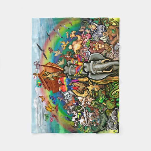 Noah's Ark Fleece Deken (Voorkant)