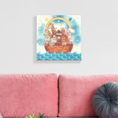 Noah's Ark ~ Gallery Wrapped Canvas (Insitu (Woonkamer))