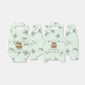 Noah's Ark Green Verjaardag Doop doop doop Bedankdoosjes (Uitgevouwen)