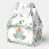 Noah's Ark Greenery doop 1e verjaardag Baby Bedankdoosjes (Achterkant)