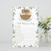 Noah's Ark Greenery wil Baby (Staand voorkant)