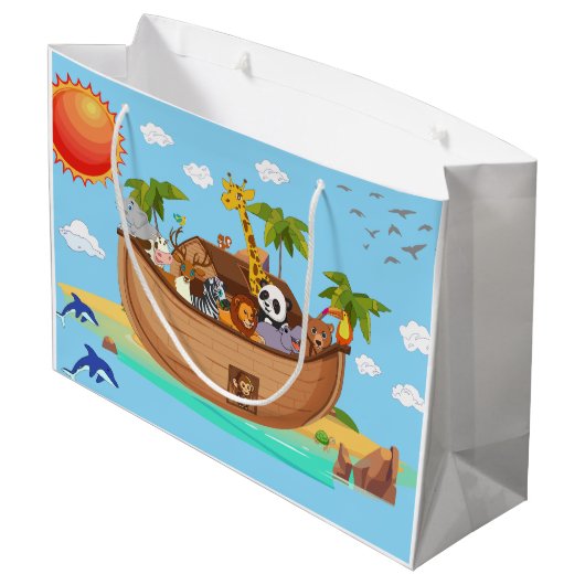 Noah's Ark Groot Cadeauzakje (Achterkant Gekanteld)