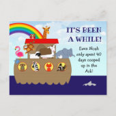 Noah's Ark Het is al een tijdje een zondagsschoolh Briefkaart (Voorkant)
