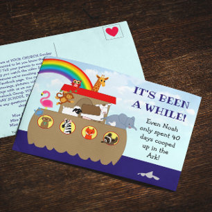 Noah's Ark Het is al een tijdje een zondagsschoolh Briefkaart