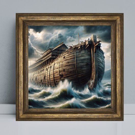 Noah's Ark in the Flood Christelijke Bijbelverhaal Poster