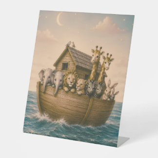 Noah's Ark Islamitische Nurserieschildering | Prof Reclamebord Met Voetstuk