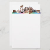 Noah's Ark-kantoorbenodigdheden Briefpapier (Voorkant / Achterkant)