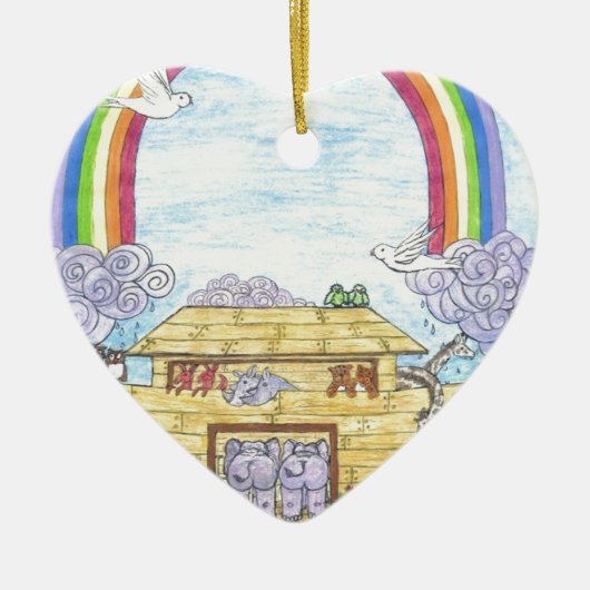 Noah's Ark Keramisch Ornament (Voorkant)